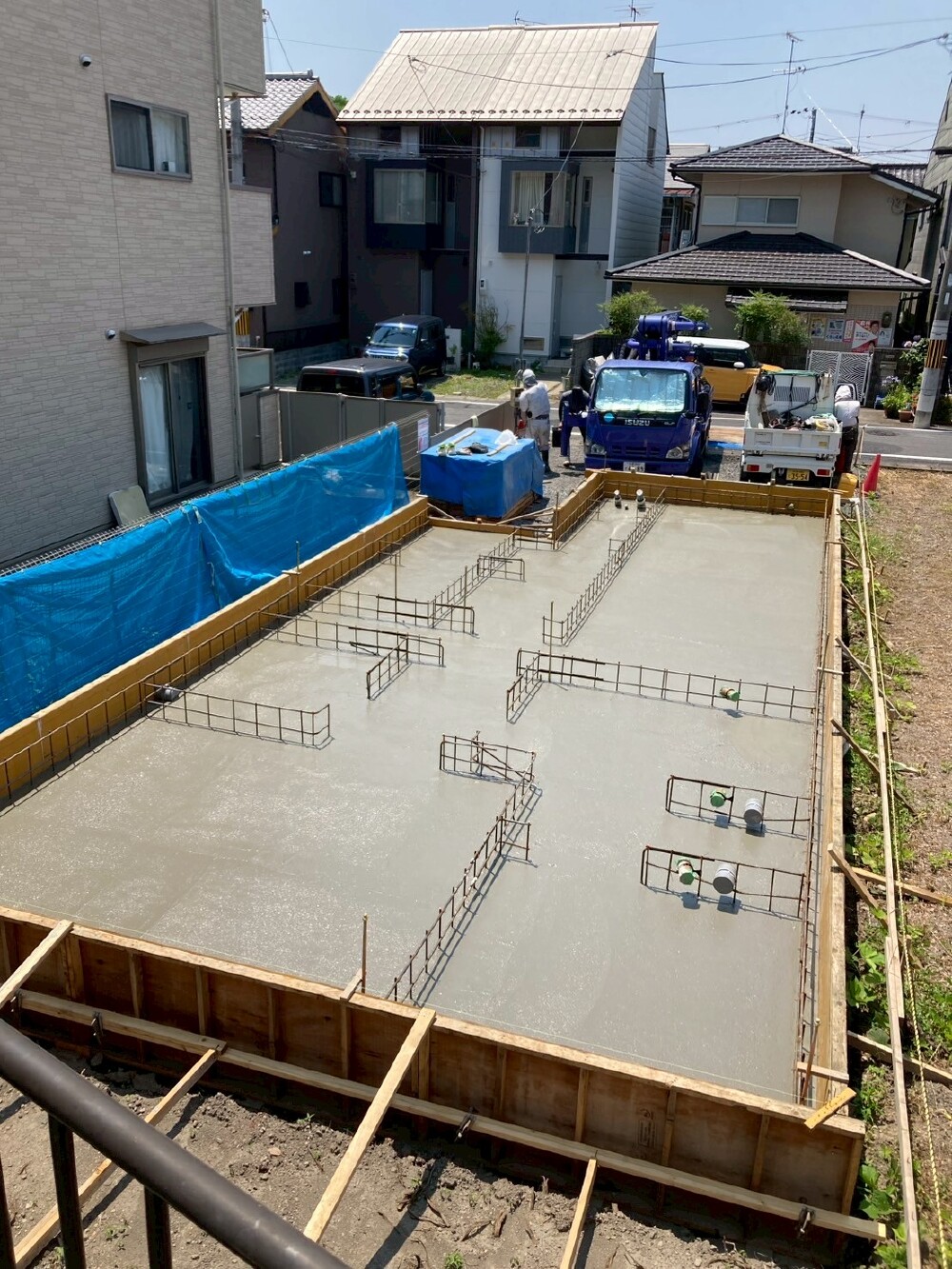 ベース打設工事