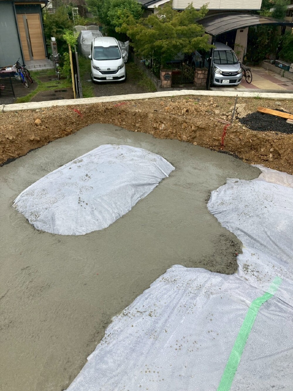 捨てコン打設工事！