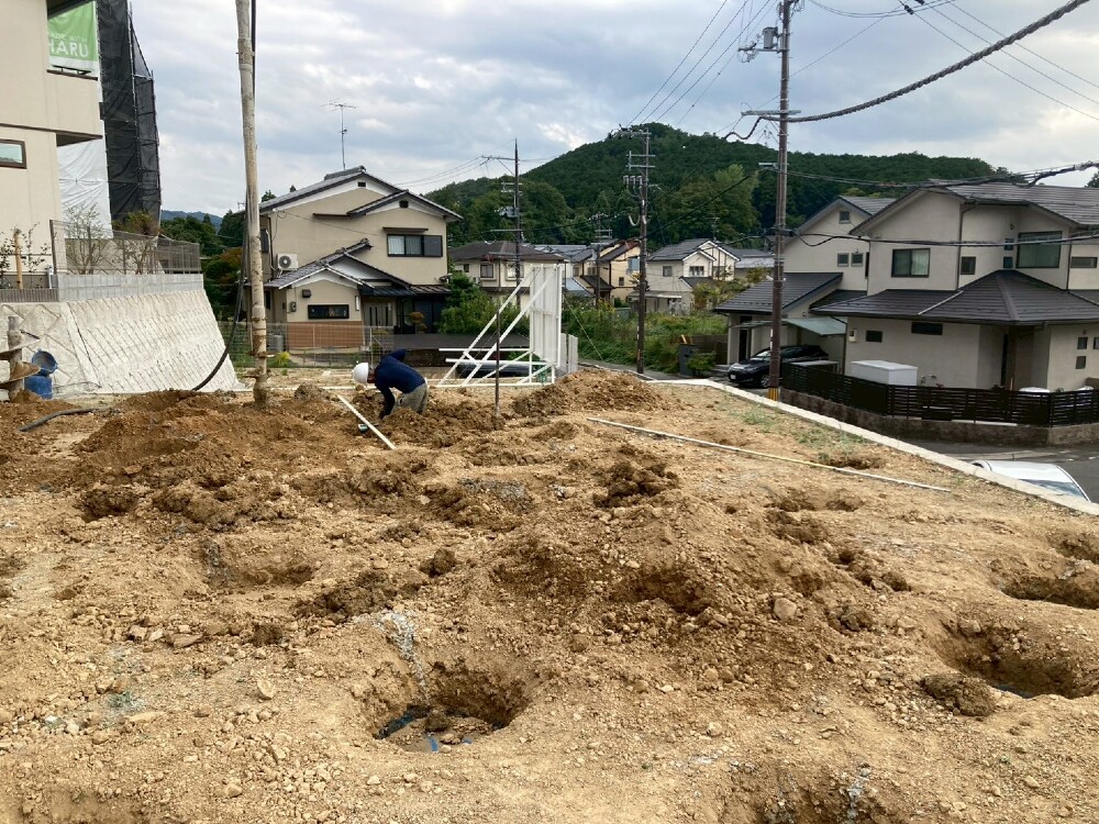 地盤改良工事スタート